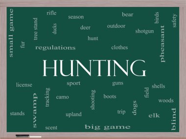 kelime bulutu kavramı bir tahtaya avcılık