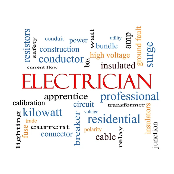 Electrician Word Cloud Concept — Stock Photo, Image