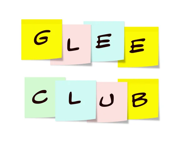 Note appiccicose del Glee Club — Foto Stock