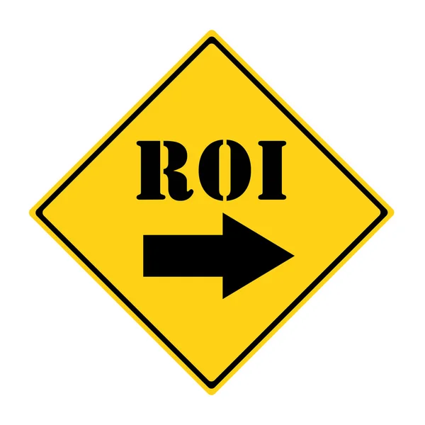 ROI that way Sign — Stock Photo, Image