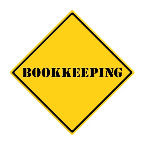 Bookkeeping Sign — Stock Photo, Image