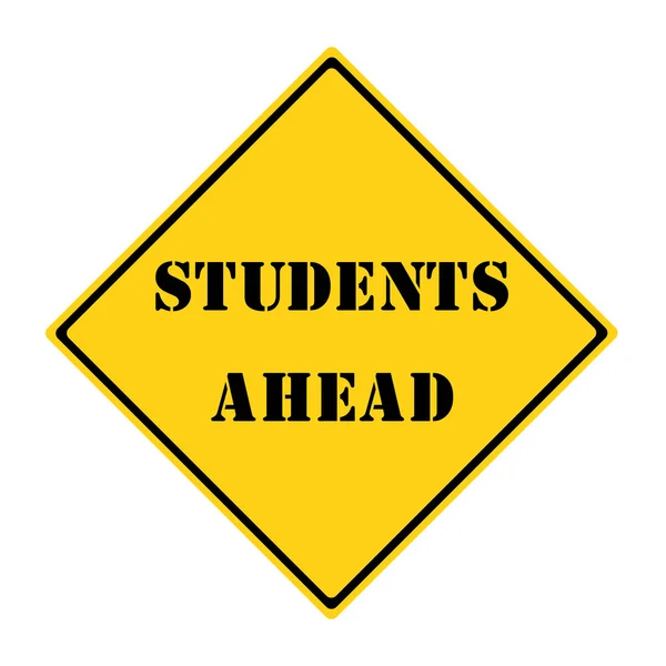 Students Ahead Sign — Stock Photo, Image