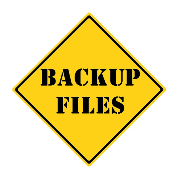 Backup de arquivos de sinal — Fotografia de Stock