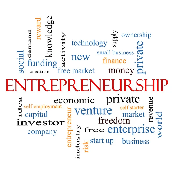 Entrepreneurship Word Cloud Concept — Stock Photo, Image