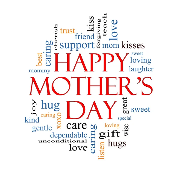 Happy Mother's Day Word Cloud Concept — Stock Photo, Image