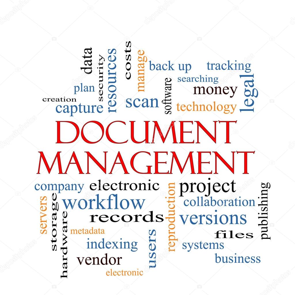 Document Management Word Cloud Concept