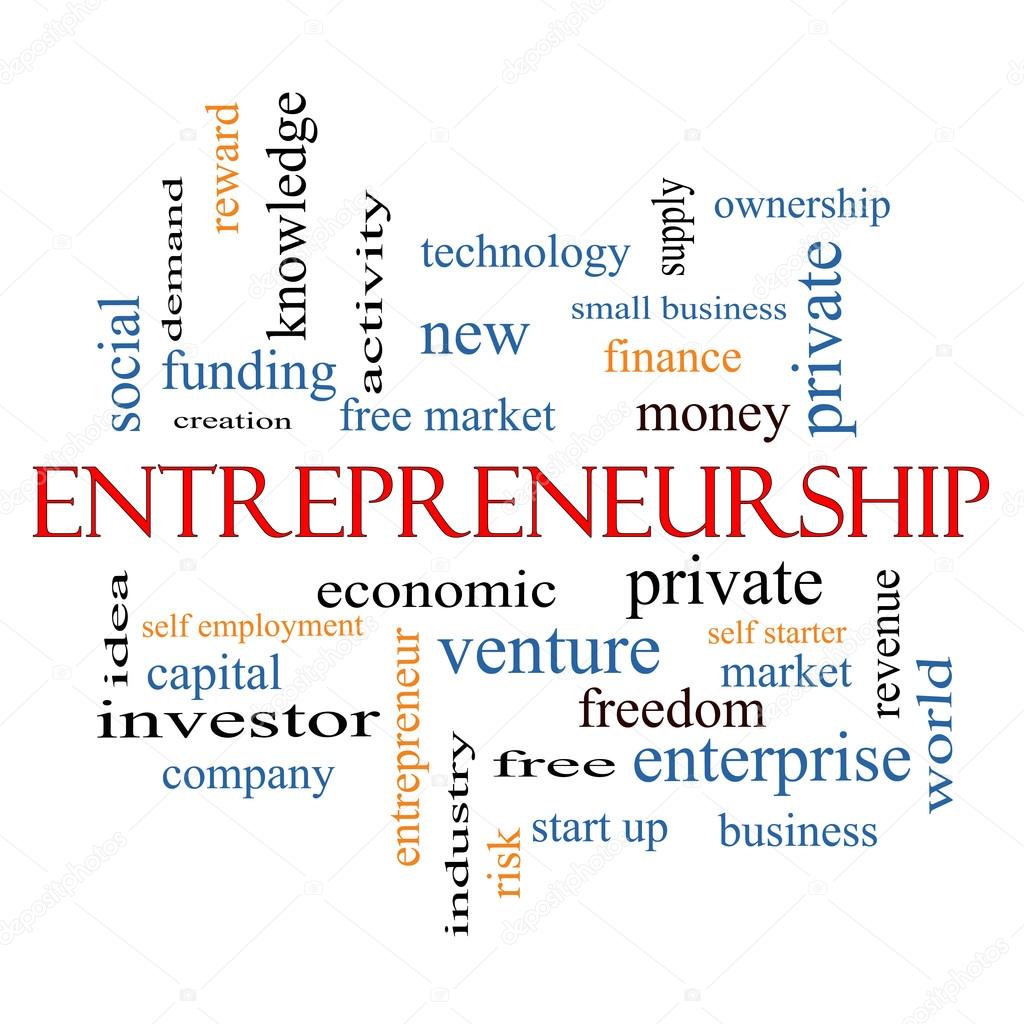 Entrepreneurship Word Cloud Concept