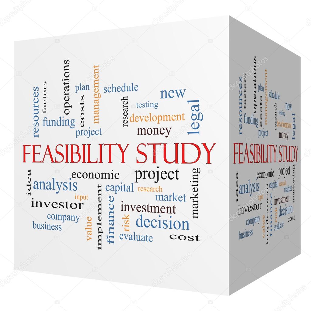 Feasibility Study 3D cube Word Cloud Concept