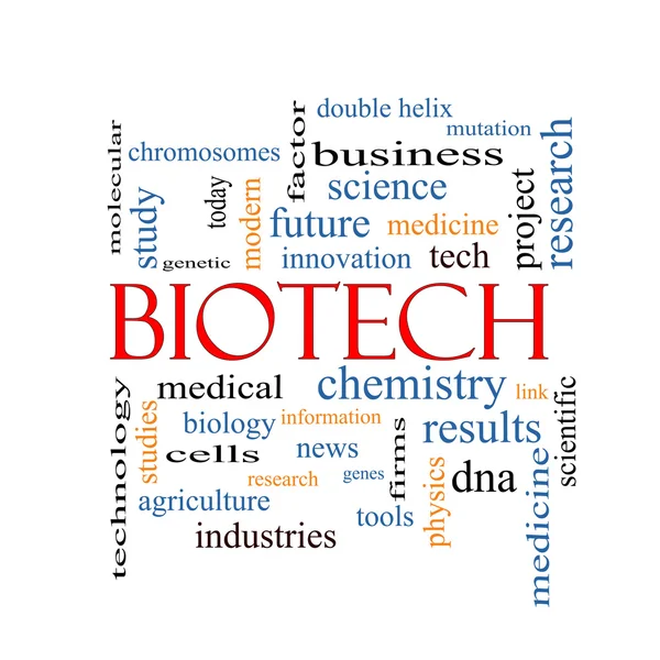 Concepto de biotecnología palabra cloud —  Fotos de Stock