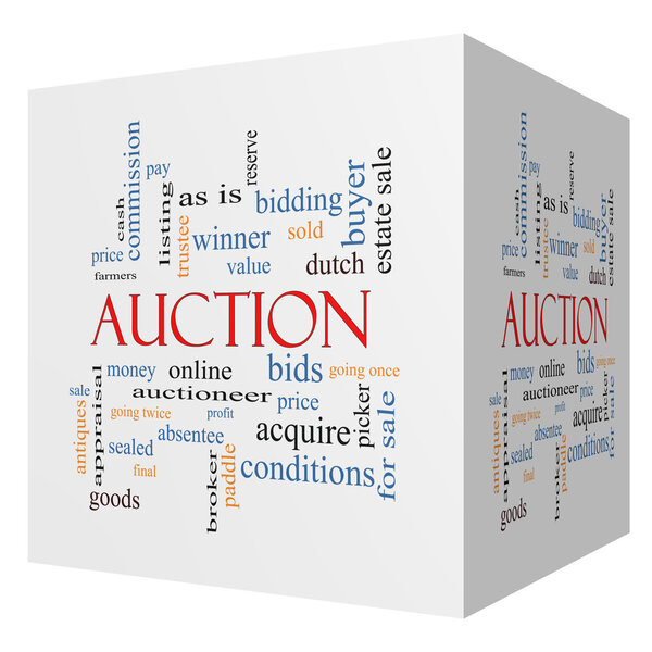 Аукцион 3D-куба Word
