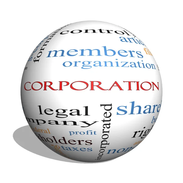 şirket 3d küre kelime bulutu kavramı