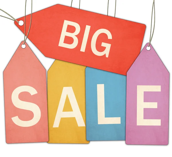 Big Sale Colorful Tags — Stock Photo, Image