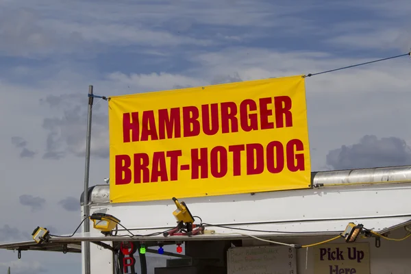 Stać hotdog Hamburger brat — Zdjęcie stockowe