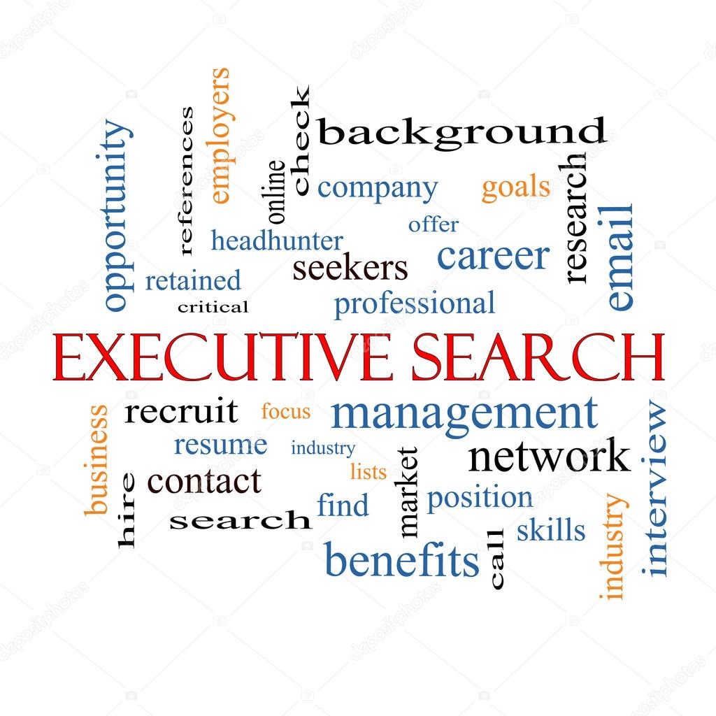 Executive Search Word Cloud Concept