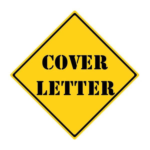Cover Letter Sign — Stock Photo, Image