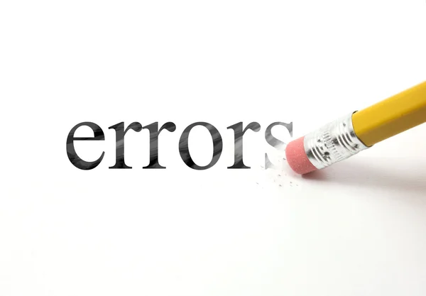 Erase your Errors — Stock Photo, Image