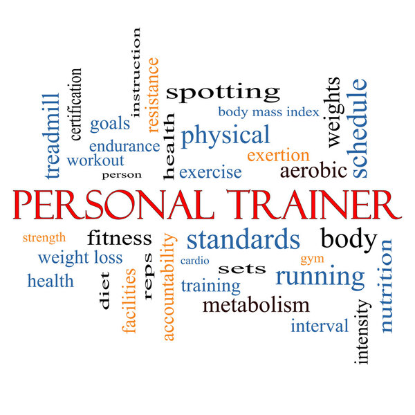 Personal Trainer Word Cloud Concept
