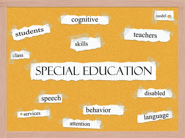 Special Education Corkboard Word Concept — Stock Photo, Image