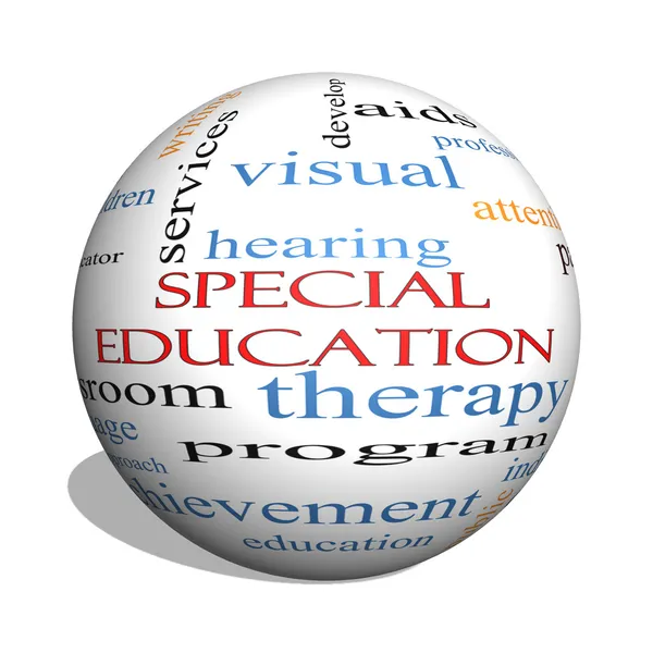 Special Education 3D sphere Word Cloud Concept — Stock Photo, Image