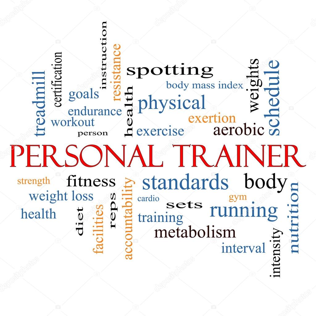 Personal Trainer Word Cloud Concept