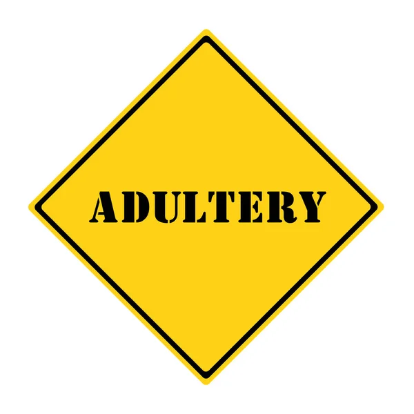 Sinal de adultério — Fotografia de Stock