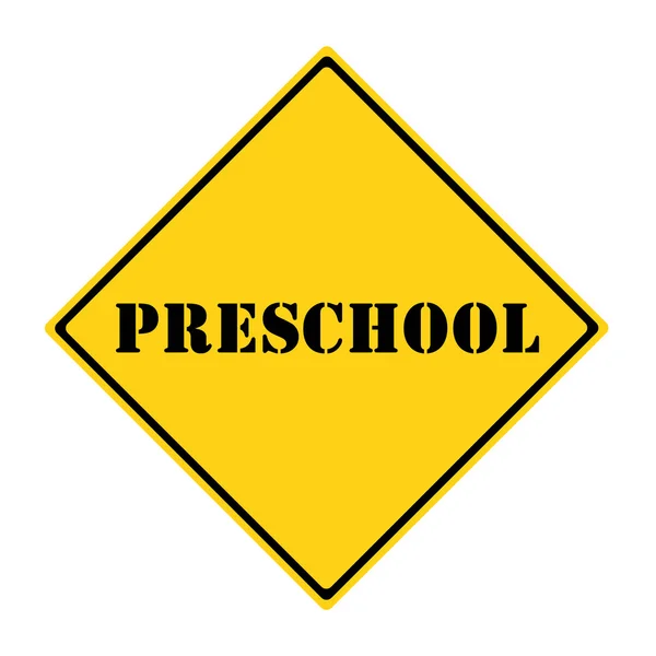 Preschool Sign — Stock Photo, Image