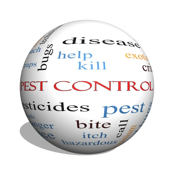 Pest Control 3D sphere Word Cloud Concept — Stock Photo, Image