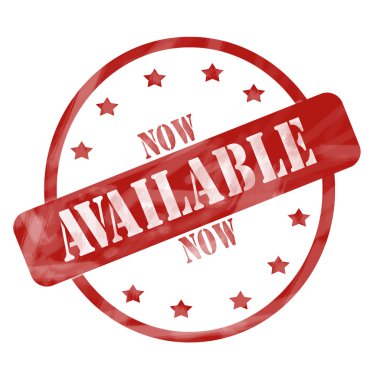 kullanılabilir şimdi damga daire ve yıldız kırmızı yıpranmış