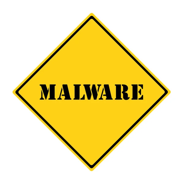 Malware znamení — Stock fotografie