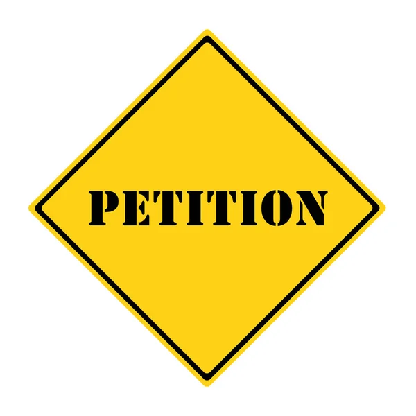 Sinal de petição — Fotografia de Stock