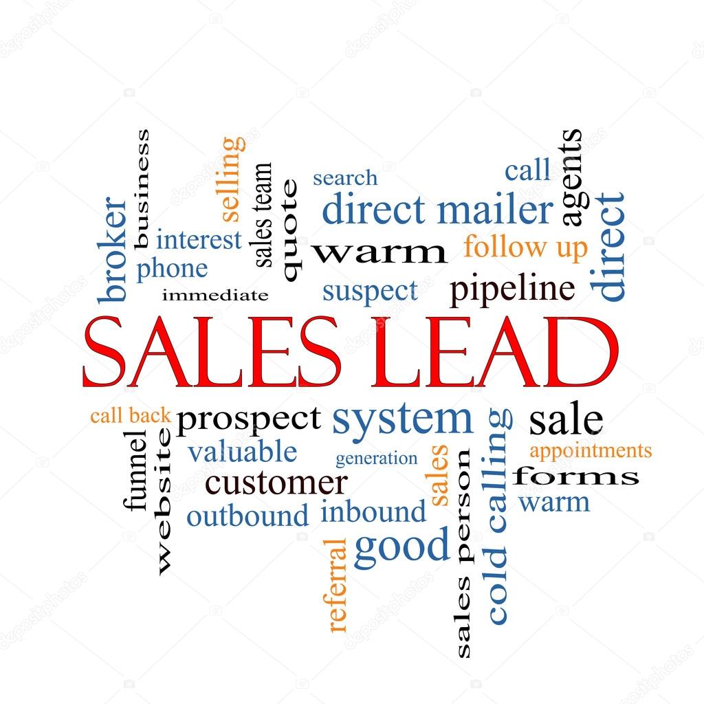 Sales Lead Word Cloud Concept