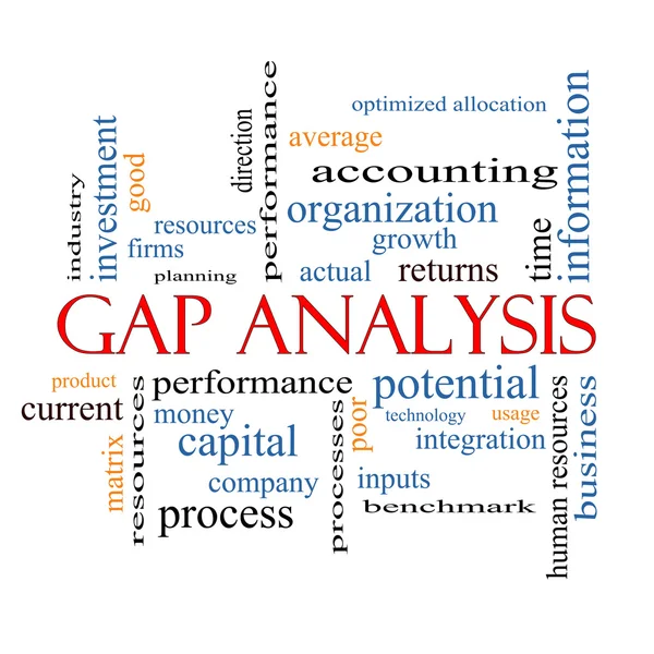 Gap Analysis Word Cloud Concept — Stock Photo, Image