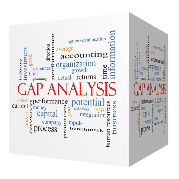 Gap Analysis 3D Cube Word
