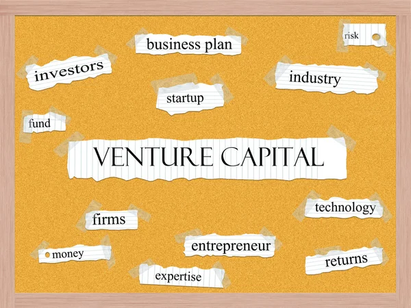 Venture Capital Corkboard Word Concept — Fotografie, imagine de stoc