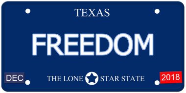 Özgürlük texas suni plaka