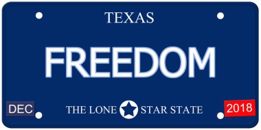 Özgürlük texas suni plaka