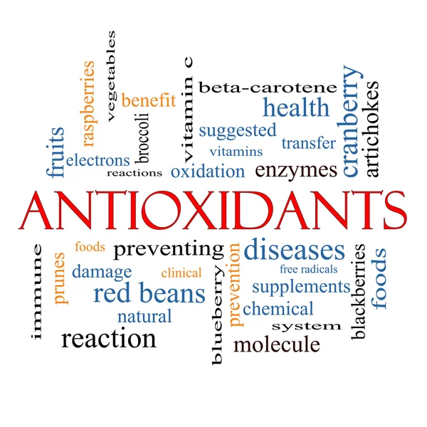 Antioksidan Konsep Awan Kata — Stok Foto