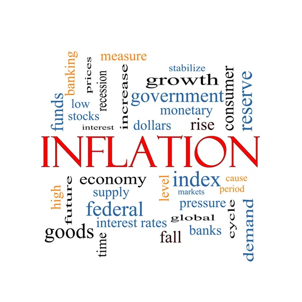 Inflation Word Cloud Concept — Stock Photo, Image