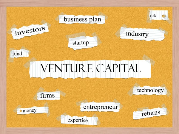 Riskkapital anslagstavlan ordet koncept — Stockfoto