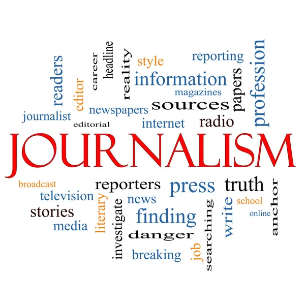 Journalsim Word Cloud Concept — Stock Photo, Image