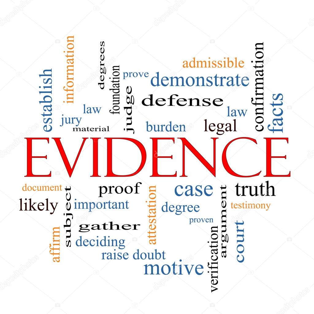 Evidence Word Cloud Concept