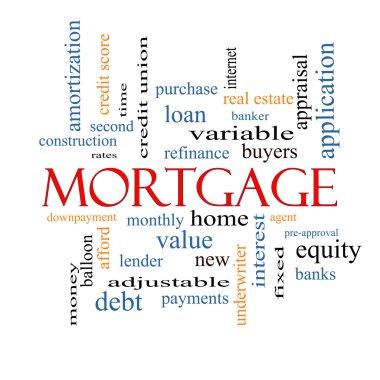 Mortgage kelime bulutu kavramı