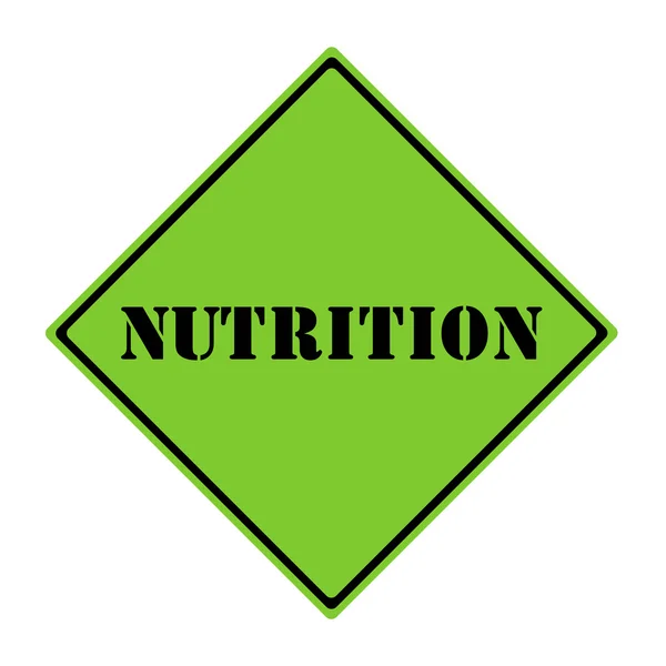 Signo nutricional — Foto de Stock