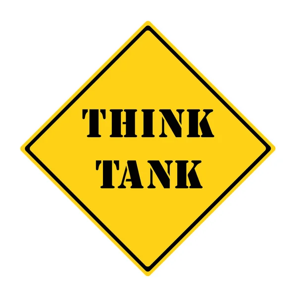 Think tank znak — Zdjęcie stockowe