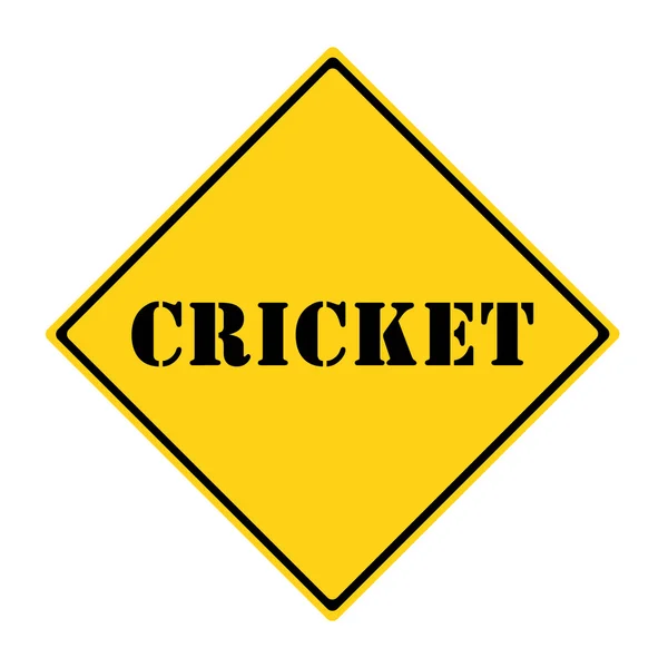 Cricket Sign — Stock Photo, Image