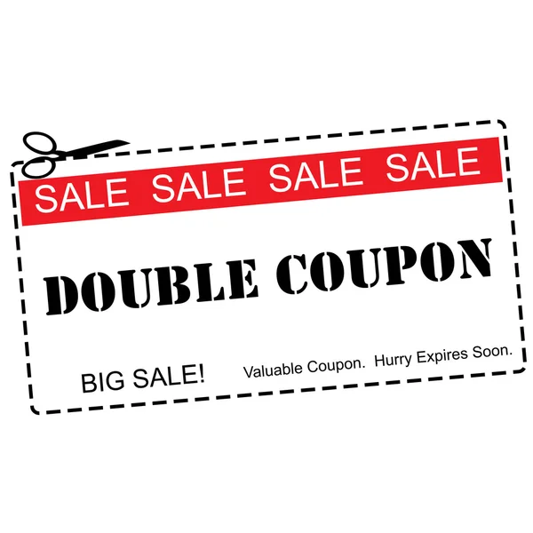 Coupon Double Vente Coupon — Photo