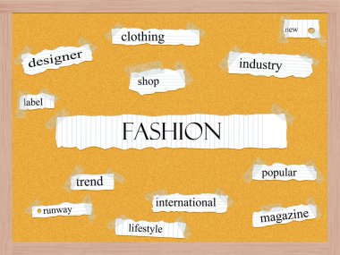 moda corkboard kelime kavram