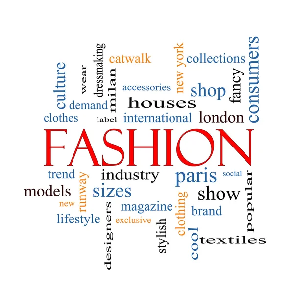 Fashion Word Cloud Concept — Stock Photo, Image