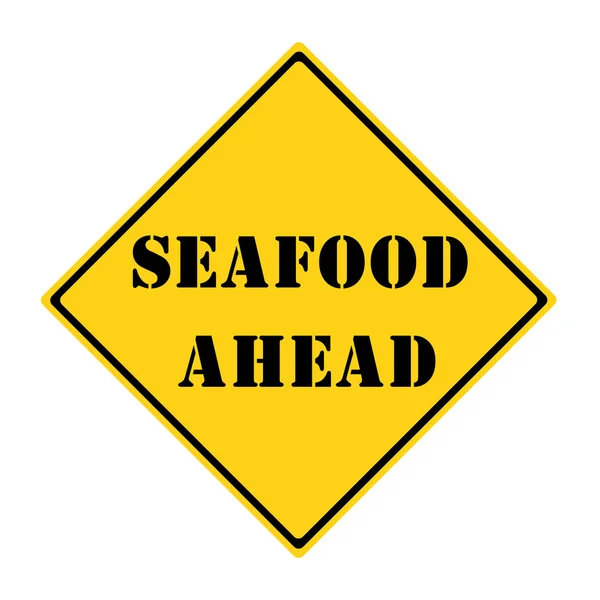 Seafood Ahead Sign — Stock Photo, Image