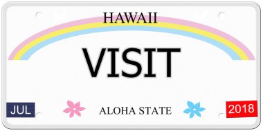 Hawaii plaka ziyaret